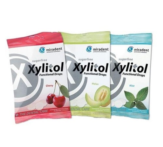 Ксилитол / Xylitol Drops - леденец из ксилита, вишня (60г), Miradent / Германия